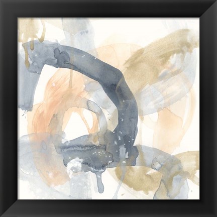 Framed Liquid Blueprint III Print