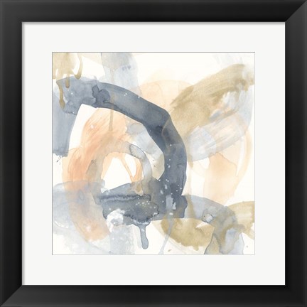 Framed Liquid Blueprint III Print