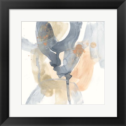 Framed Liquid Blueprint VI Print