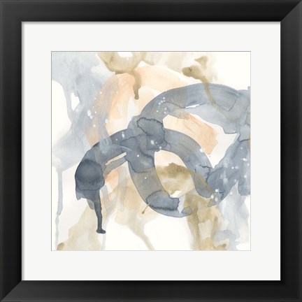 Framed Liquid Blueprint VII Print