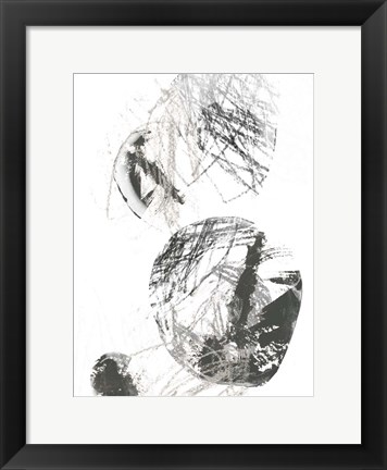 Framed Scribble Stones IV Print