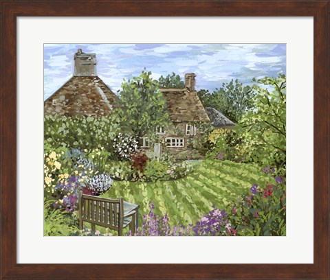 Framed Lavender Lane I Print