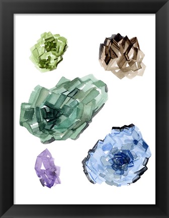 Framed Geometric Crystal II Print