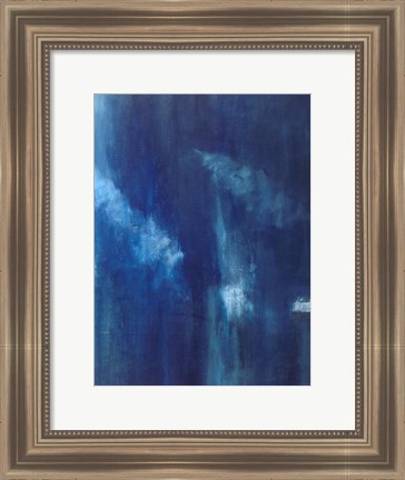 Framed Azul Profundo Triptych III Print