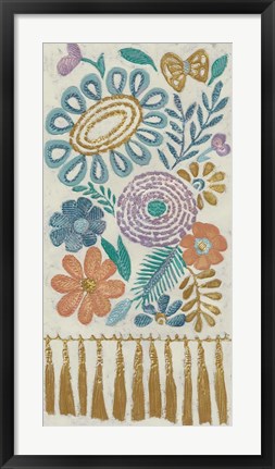 Framed Tassel Tapestry II Print