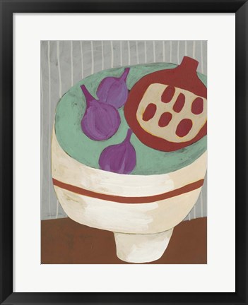 Framed Modern Fruit III Print