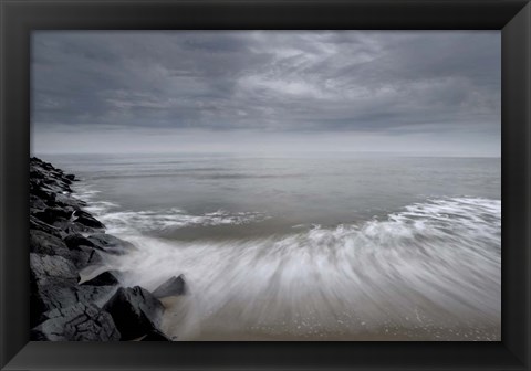 Framed Beach at Cape May National Seashore, NJ Print