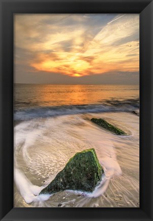 Framed Scenic Cape May Beach 4, Cape May NJ Print