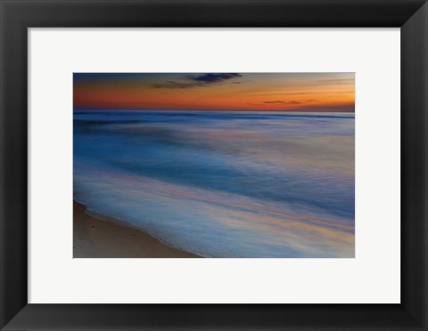 Framed Seashore Landscape 1, Cape May National Seashore, NJ Print