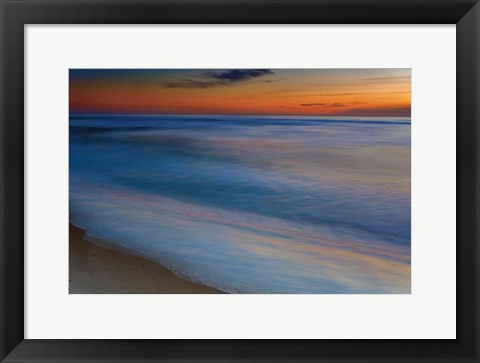 Framed Seashore Landscape 1, Cape May National Seashore, NJ Print