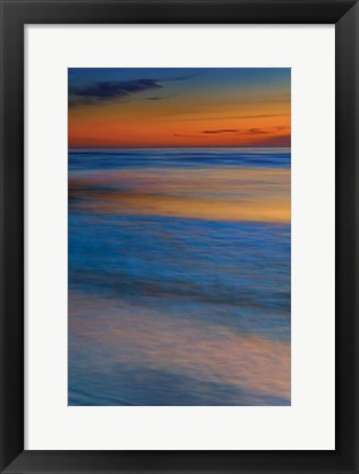 Framed Seashore Landscape 2, Cape May National Seashore, NJ Print