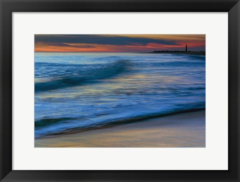 Framed Seashore Landscape 3, Cape May National Seashore, NJ Print