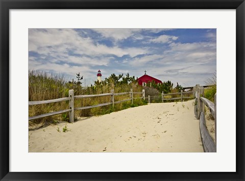 Framed Beach Path, Cape May NJ Print