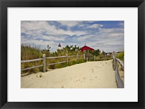 Framed Beach Path, Cape May NJ Print