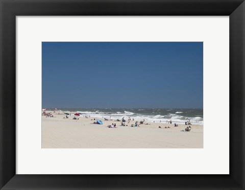 Framed Cape May Beach, NJ Print