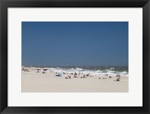 Framed Cape May Beach, NJ Print