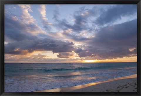 Framed Sunrise, Bavaro Beach, Print