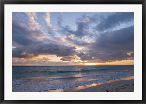 Framed Sunrise, Bavaro Beach, Print