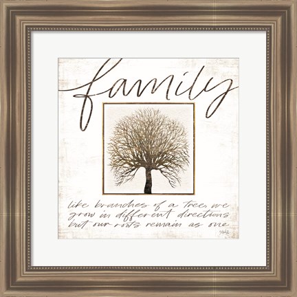 Framed Family Tree Print