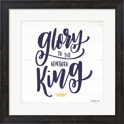 Framed Newborn King Print