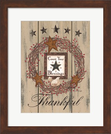 Framed Count Your Blessings Print