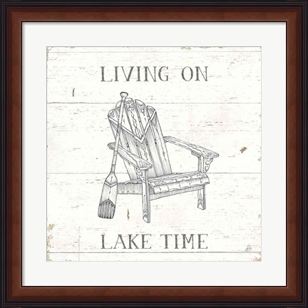 Framed Lake Sketches IV Print