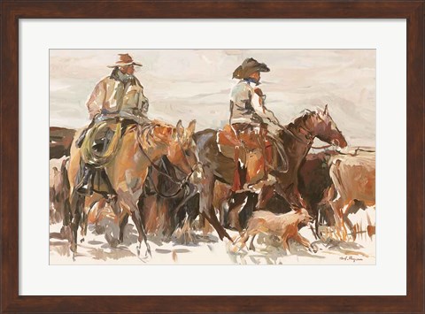 Framed Roundup Warm Print