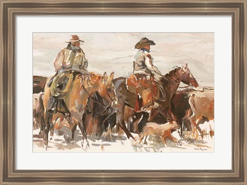 Framed Roundup Warm Print