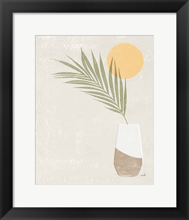 Framed Sun Palm II Print