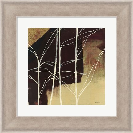 Framed Sun Stems Tile IV Print