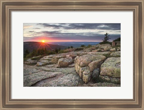 Framed Acadia National Park Sunset Print