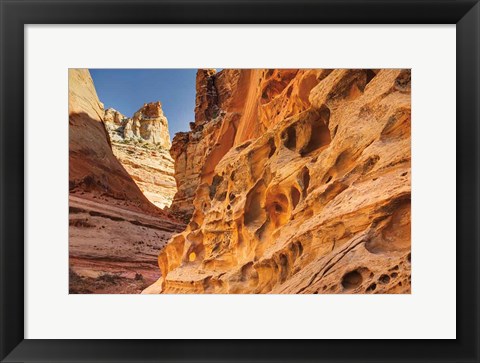 Framed Crack Canyon I Print