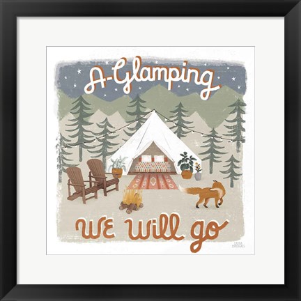 Framed Gone Glamping III Print