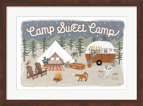 Framed Gone Glamping I Print