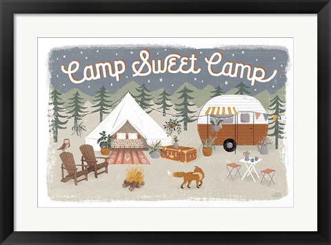 Framed Gone Glamping I Print