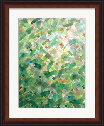 Framed Jungle Abstract I Print