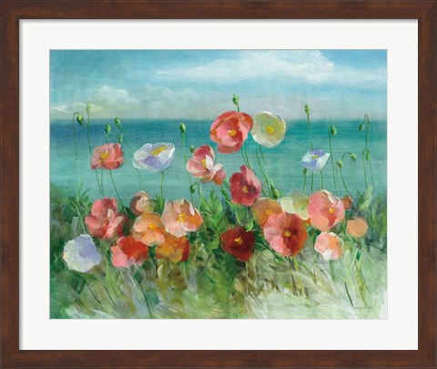 Framed Coastal Poppies Print