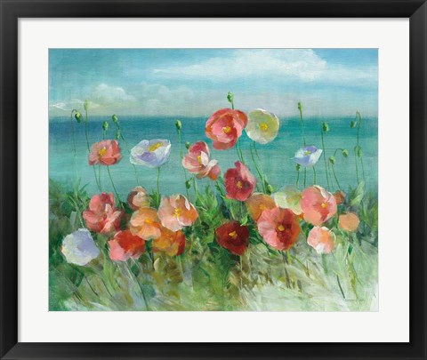 Framed Coastal Poppies Print