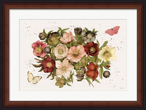 Framed Vintage Petals IV Print