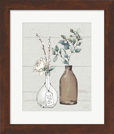 Framed Modern Farmhouse III Shiplap Print