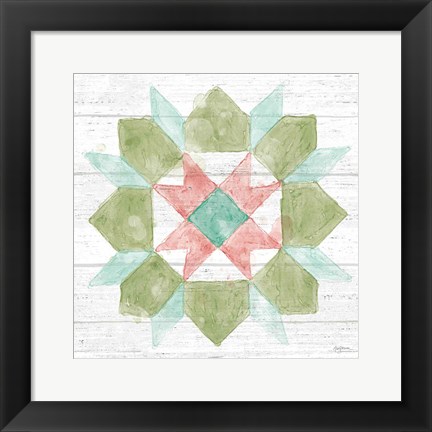 Framed Pastel Flower Market IX Print