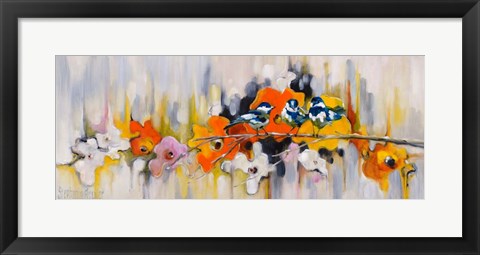 Framed Trio with Poppies Print