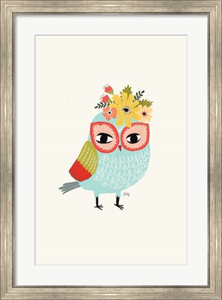 Framed Helga Owl Print