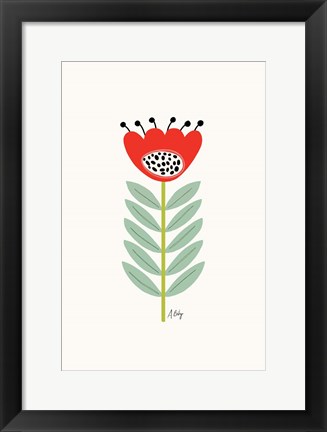 Framed Mid Mod Flower No. 2 Print