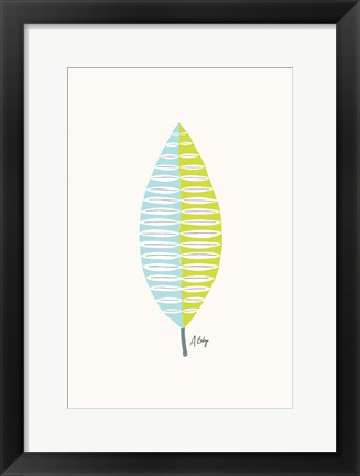 Framed Mid Mod Leaf No. 1 Print