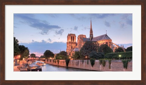 Framed River View - Notre Dame Print