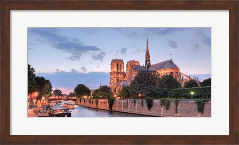 Framed River View - Notre Dame Print