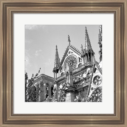 Framed Shining Star of Paris - Notre Dame Print