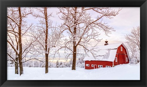 Framed Winter Arrives Print