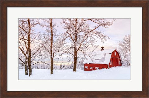 Framed Winter Arrives Print